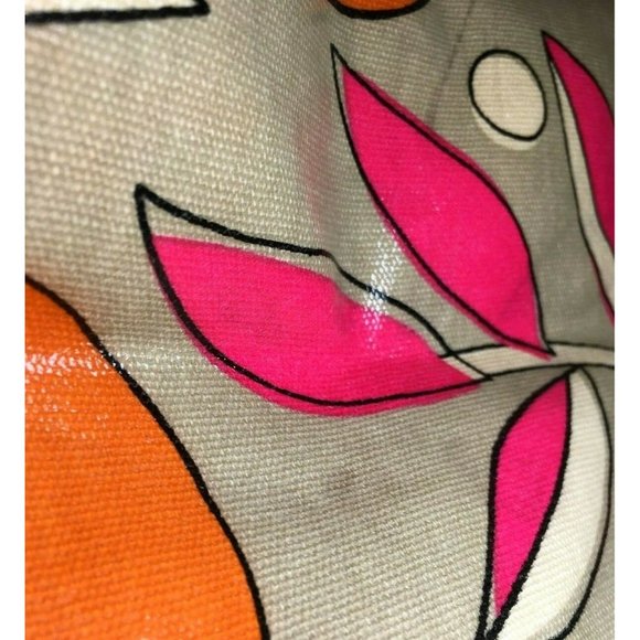 Fossil Multicolor Coated Canvas Orange Fruit Tote Shoulder Bag - Picture 8 of 12